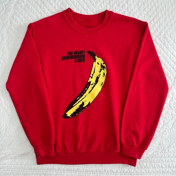 Vintage Velvet Underground & Nico Banana Crewneck Sweatshirt Pullover - Picture 1 of 10